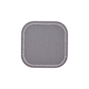 Термоаплікація Квадратна, 4х4 см, Сіра (APL-053365)