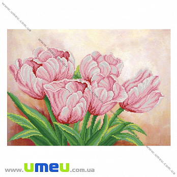 Схема для выш. бисером Марічка, Розовые цветы весны, 43х31 см, 1 шт (UPK-027770)