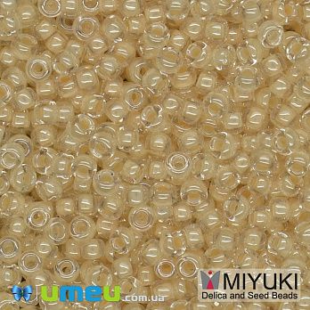 Бісер японський Miyuki круглий RR 11/0 №2215, Бежевий світлий (BIS-045677)