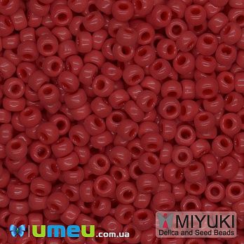 Бісер японський Miyuki круглий RR 11/0 №408, Червоний (BIS-045612)