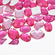 Кабошоны пластиковые, Микс розовый (KAB-060978)
