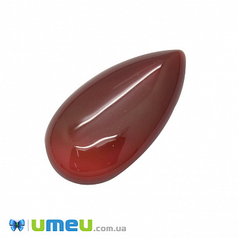 Кабошон нат. камінь Сердолік, Крапля, 28х15,3 мм (KAB-050656)