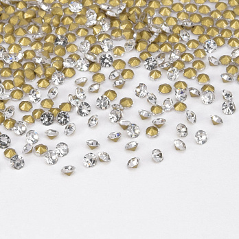 Стрази конусні SS4 (1,6 мм), Білі (STR-061272)