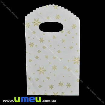Подарунковий пакетик, 19х12 см, Білий (UPK-026252)