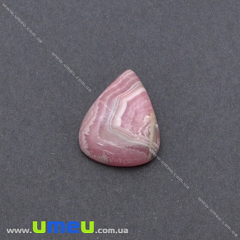 Кабошон нат. камінь Родохрозит, Крапля, 20,7х15,8 мм (KAB-036153)