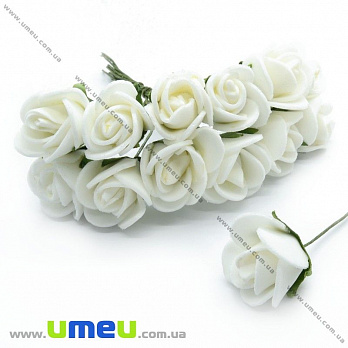 [Архів] Роза латексна, 15 мм, Біла (DIF-008416)