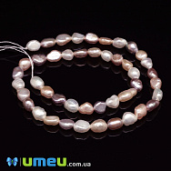 Намистини натуральні річкові Перли пудрові Рис, 7-8х5-6 мм (BUS-048780) Намистини натуральні річкові Перли пудрові Рис, 7-8х5-6 мм (BUS-048780)