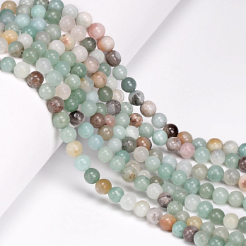 Намистини Амазоніт, Натур. камінь, 6,5 мм, Круглі (BUS-051728)