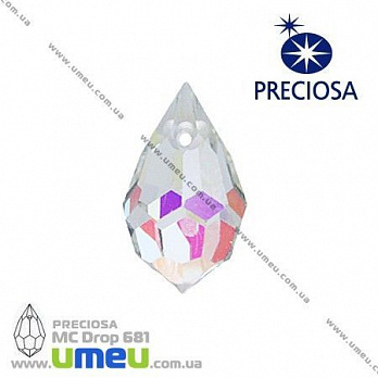 Подвеска Preciosa 681 Crystal AB, 6х10 мм, Капля, 1 шт (POD-005458)