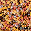Бисер японский Miyuki круглый RR 8/0 №mix107, Оранжевый (BIS-055972)