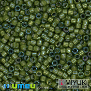 Бисер японский Miyuki Delica 11/0 DB1786, Зеленый АВ (BIS-045413)