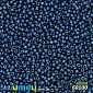 Бісер чеський 12/0, №60100, Синій темний, Прозорий, 5 г (BIS-017028)