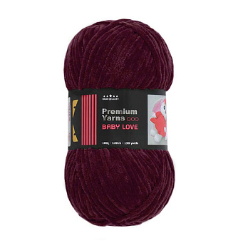 Пряжа Premium Yarn Baby Love 100 г, 120 м, Бордова 374 (YAR-056009)