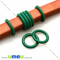 Резиновое колечко-стоппер для браслета Regaliz, 12 мм, Зеленое, 1 шт (BUS-009862)