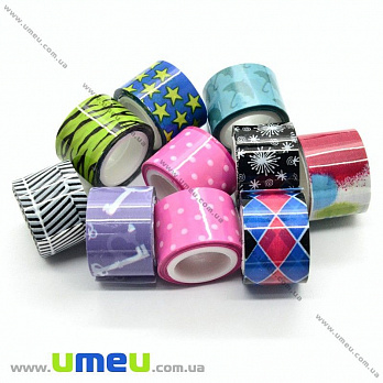 Декоративний скотч, Мікс, 12 мм (DIF-022505)