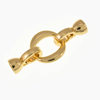 Застёжка, 31х13 мм, Латунь с покрытием 18 kt (ZAM-060866)