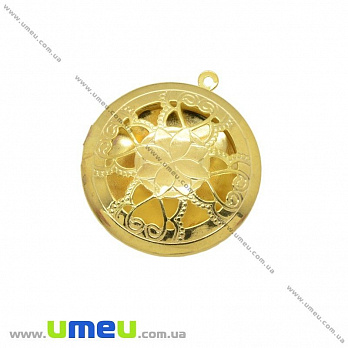 Медальон Круглый, Золото, 36х32 мм, 1 шт (POD-020112)