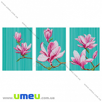 Схема триптих для виш. бісером Dana, Цвітіння магнолії DANA-46 (SXM-034470)