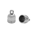 Колпачок пластиковый, 12,5х8 мм, Темное серебро (OBN-048743)