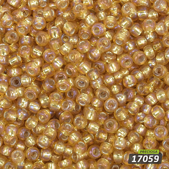 Бісер чеський №479/17059, Золотистий, Блискучий, 10/0 (BIS-047745)