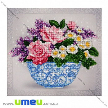 Схема для виш. бісером VDV, Квітковий етюд Т-801, 27,5х26 см (SXM-029319)