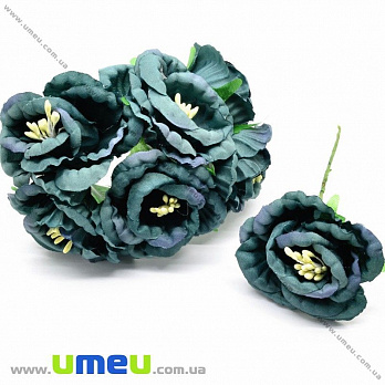 Эустома тканевая, 40 мм, Изумрудная (DIF-029749)