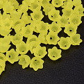 Намистини пластикові Дзвіночки, 10х6 мм, Жовті (BUS-061935)