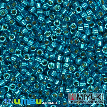 Бісер японський Miyuki Delica 11/0 DB2513, Duracoat Galvanized, Бірюзовий (BIS-045503)