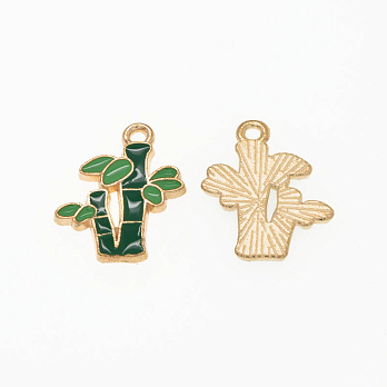 Підвіска метал. Бамбук, 20,5 х16,5 мм, Золото (POD-054702)