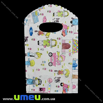 Подарунковий пакетик, 19х12 см, Білий (UPK-026257)