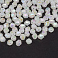 Бусины акриловые Биконусы, 4х4 мм, Белые АВ (BUS-018066)