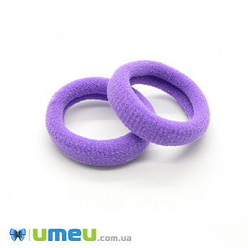 Гумка для волосся мікрофібра, 30 мм, Бузкова (OSN-049561)