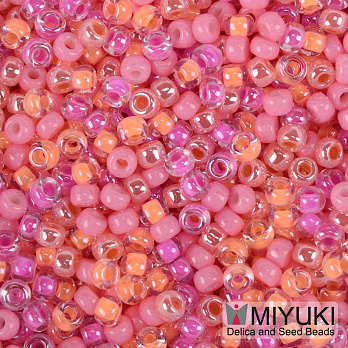 Бисер японский Miyuki круглый RR 8/0 №mix114, Розовый (BIS-055977)