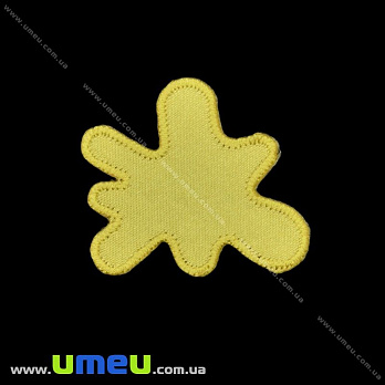 Термоаплікація Клякса, 4,5х4 см, Жовта (APL-027719)