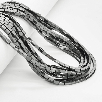 Намистини Гематит, Нат. кам., Прямокутник, 3х5 мм (BUS-054014)