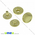 Кнопка альфа (пробивна) металева, Золото, 12 мм, 1 шт (SEW-023993)