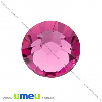 Стразы стеклянные неклеевые SS12 (3,2 мм), Розовые, 10 шт (STR-005088)