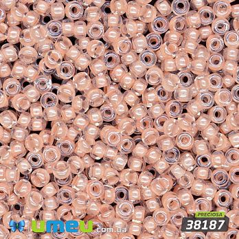 Бісер чеський №664/38187, Персиковий, Пофарбований, 10/0 (BIS-047847)