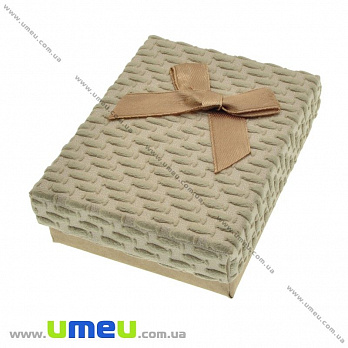 Подарочная коробочка Прямоугольная, 8,5х6,5х3 см, Бежевая, 1 шт (UPK-023115)
