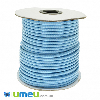Полиэстеровый шнур, Голубой, 3,0 мм, 1 м (LEN-047415)