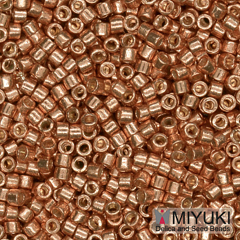 Бісер японський Miyuki Delica 11/0 DB1836, Duracoat Galvanized, Світла мідь (BIS-045478)