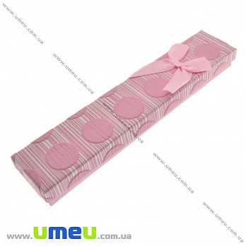 Подарункова коробочка Прямокутна, 21х4х2,5 см, Рожева (UPK-023203)