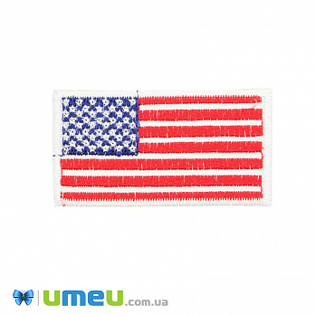 Термоаплікація Прапор Америки, 6х3,5 см (APL-042545)