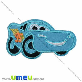 Термоаппликация детская Машинка голубая, 9х5 см, 1 шт (APL-022218)