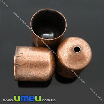 [Архів] Ковпачок металевий, 11х10 мм, Мідь (OBN-007312)