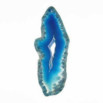 Зріз Агату, Синій, 99х37 мм (POD-020141)