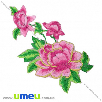 Термоаппликация Розы розовые, 15х8 см, 1 шт (APL-016402)