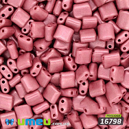 Бісер чеський Каро №16798, 5х5 мм, Рожевий темний металізований, 5 г (BIS-026311)