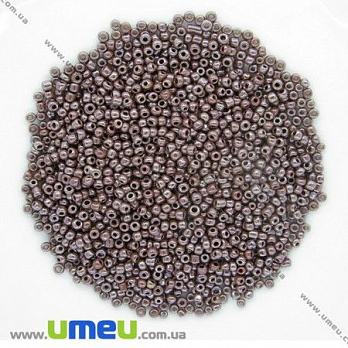 Бісер китайський дрібний, 12/0, Коричневий перламутровий, 2 мм (BIS-007999)