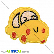 Термоаплікація дитяча Машинка, 6х5 см, Жовта, 1 шт (APL-022214)
